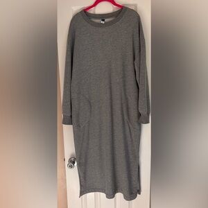 Old Navy Grey Long Sleeve Sweatshirt Dress size L